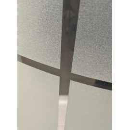 Durul Kare ve Dikdörtgen Karomat Desen Siyah 4mm h.180 cm