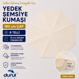 180 Cm Çap 8 Telli Şemsiye İçin Yenileme Kumaşı