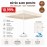 Durul Şemsiye Havuz, Bahçe, Restaurant, Cafe 2,85x2,85 - (3 Metre) Büyük Kare Şemsiye-Krem