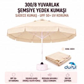 300/8 Krem Yedek Şemsiye Kumaşı - KREM