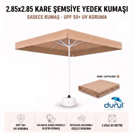 2,85m x 2,85m Capuccino Kare Yedek Şemsiye Kumaşı - CAPUCCINO